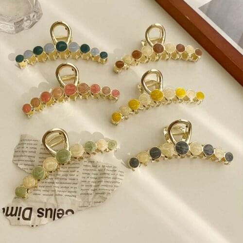Korean Style Bath Hair Clips 1Pcs Nice Gift Hairpin for Girl Women Crab Claws Clam Metal Fashion Hair Accessories