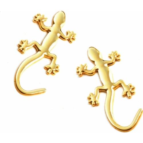 1pcs Car Lizard Gecko Badge Car Styling For Audi A4 A3 A5 Q3 Quattro TT S3 S5 RS3 RS4 Stickers Decorative Car Accessories