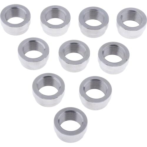 10 Pcs. M18x1.5 Stainless Steel Threaded Socket Welded Thread Nuts For Lambda