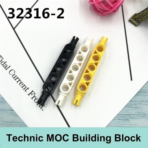 10PCS Technology Building Blocks Parts Compatible with Major Brand Moc Parts 32316-2 1x5 Hole Arm Two Ends Gifts Toys
