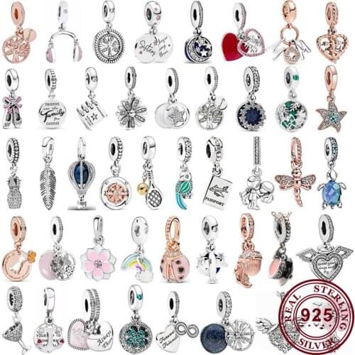 100% 925 Sterling Silver Pan Pendant Fashionable And Versatile Pendant For Pandora Ladies Bracelet And Necklace Diy Jewelry