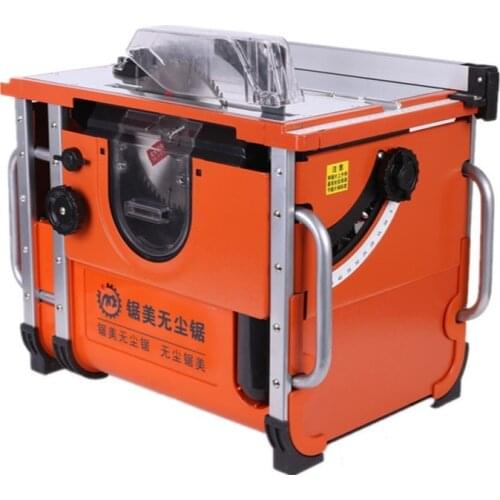 220V Multi-function home decoration dust-free chainsaw lifting woodworking table saw small chainsaw solid wood floor cutting