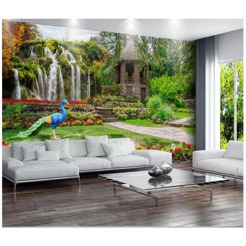 3d wallpaper Garden landscapes waterfalls photo wall murals wallpaper Home Decoration wallpaper for walls