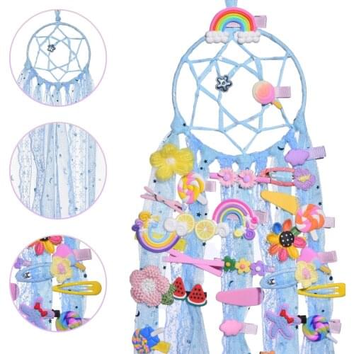 Hair Accessories Finishing Storage Wall Hanging Elegant Bow Hair Accessories Storage Box Rack Girls Dormitory Home Wall Decora