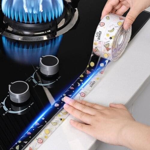 Anti-mold Waterproof Tape Bathroom Countertop Toilet Gap Self-adhesive Seam Stickers Kitchen Sink Waterproof Sticker