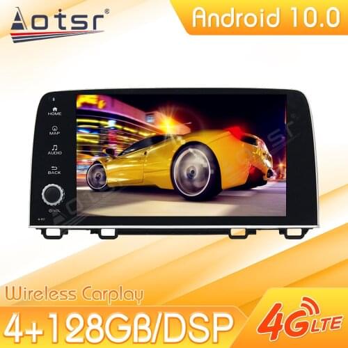 Android 10 Car Multimedia Stereo Player For Honda CRV 2017-2019 Tape Radio Recorder Video Auto GPS Navi Head Unit No 2Din 2 Din