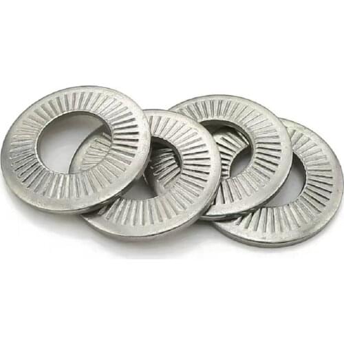 M3 M4 M5 M6 M8 M10 M12 M16 Lock washer NFE25511 / SN70093 french washers serrated conical spring washer Stainless Steel A2