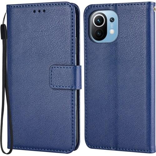 Wallet Flip Case For On Xiaomi Mi 11 M2011K2C M2011K2G 6.81'' Stand Leather Case for Xiaomi 11 Card Slots Phone Bag Mi11 fundas