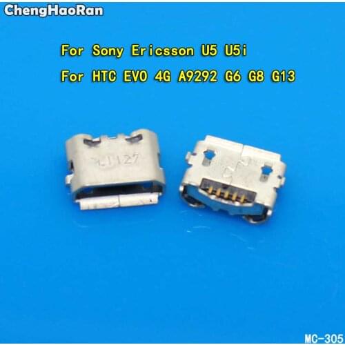 ChengHaoRan 2-10pcs Charging Port For Sony Ericsson U5 U5i Micro USB Jack Plug Socket Connector For HTC EVO 4G A9292 G6 G8 G13