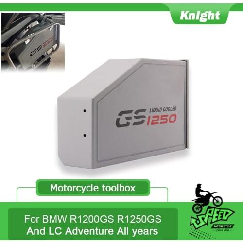 For BMW R1200GS ADV LC R1200/Adventure R 1200 GS 2013-2020 Decorative Aluminum Box Toolbox 5 Liters Tool Box Left Side Bracket