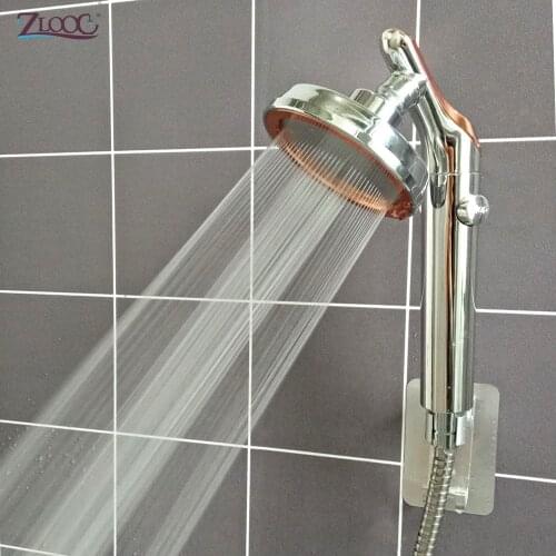 Zloog Rainfall Shower Head Hand Shower High Pressure Water Saving Stop Button Water Rain Shower Heads
