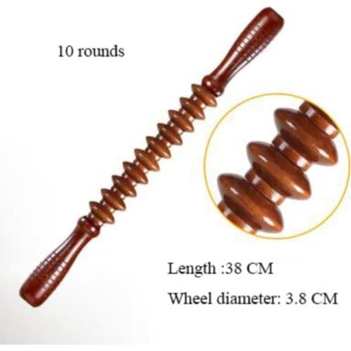Yoga meridian bar high density cracks coarse chakras Whole body massage roller pounded his waist back massage neck leg wooden