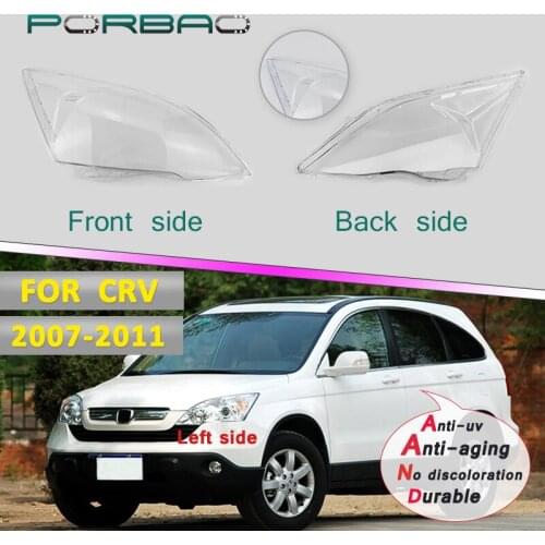 Headlight Glass Lens Cover for Honda CRV Transparent Lens Cover 07-11 Headlamp Clear Shell Replacement DIY