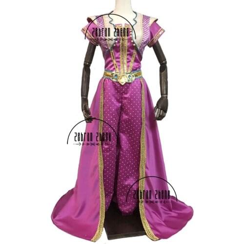 Top sell New Movie Jasmine Princess Top Quality Cosplay Costume For Adult Women Girls Halloween Costume Party