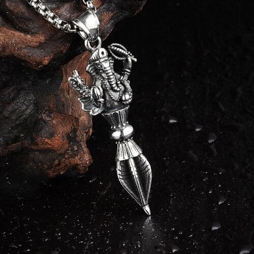 Trendy Jewelry Thailand Style elephant pendant necklaces fashion male accessories pendant men jewelry