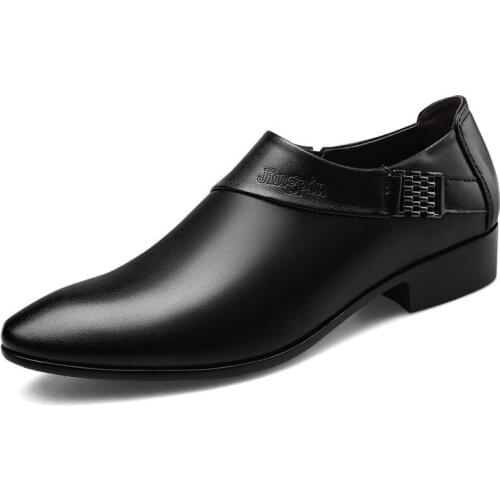 Mens Luxury Wedding Shoes Leather Elegant Business Shoes Mens Dress Shoes for Men 2020 Zapatos Plateado Hombre Schoenen Mannen