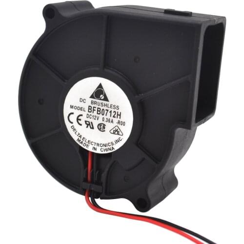 100pcs/lot new Delta BFB0712H 7530 12V 0.36A projector turbofan cooling fan 75* 75*30mm 100pcs/lot