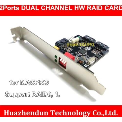 New Arrivals 2-Ports SATAII Double Channel HW Raid Card for Hard Disk Accelerate Support Raid 0,1. 0/1