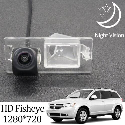 Owtosin HD 1280*720 Fisheye Rear View Camera For Dodge Journey/JC/JCUV 2008 2009 2010 2011 2012 2013 2014 Parking Accessories