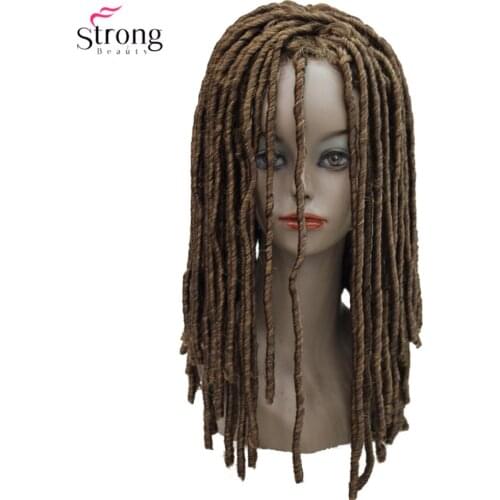 StrongBeauty Twist Hair Crotchet Braids Wigs Synthetic Dreadlocks Braids Hair Wig