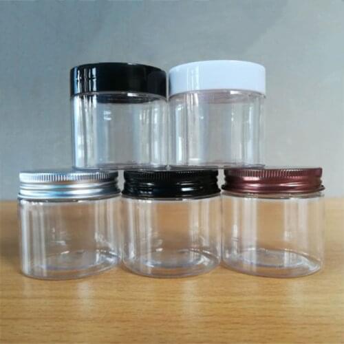 Wholesale 60ml Empty Cream Jar Facial Mask Box Eye Cream Tins Plastic Bottles Cosmetic Package Bottles Algae Mud Containers