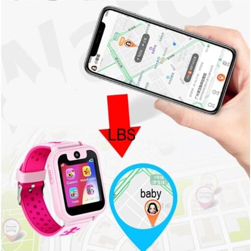 S6 Model Digital Outdoor Child Boy Girls Gift GPS LED Kids Smart Alarm Watch
