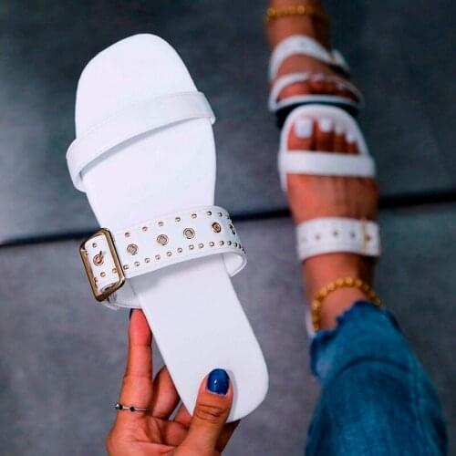 Slippers Women Open Toe Sandals Shoes Summer New 2021 Flats Desiger Roman Slides Casual Flip Flops Dress Sexy Woman Shoe Zapatos