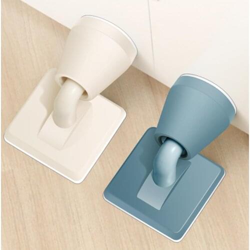 Silicone Free Punching Door Stopper Anti-Collision Silent Suction Type Holder