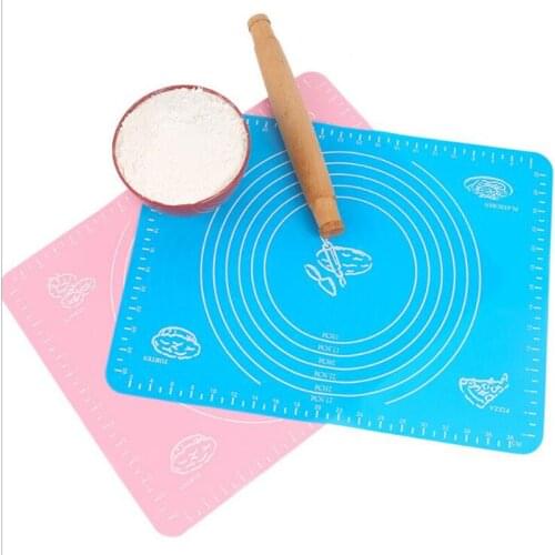 Silicone Non-stick Kneading Mat Pastry Anti-slip Mat Pastry Cake Baking Mat Kitchen Tool with Scale