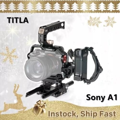 Instock TILTA Sony A1 Cage grey Kit for SONY A7S3/A73/A7R3/A7R4 Half Cage Full Cage Kit Quick Release Plate with Top Handle Grip