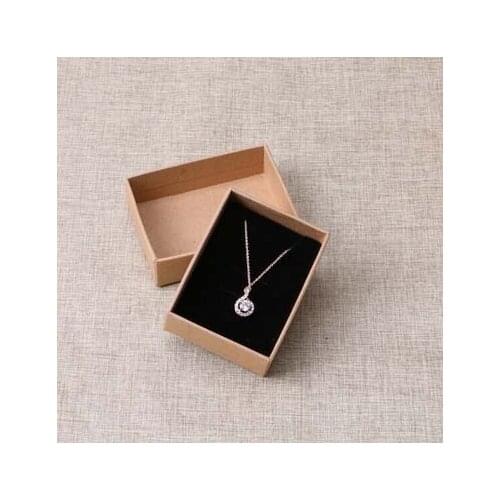 2016 New Kraft Necklace Box High Quality white purple pink necklace earring necklace set package box 30pcs/Lot 85*65*30mm size