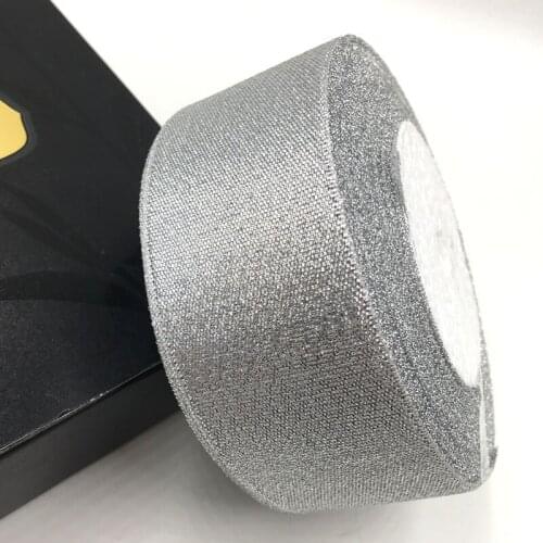 25yards/roll) 40mm Metallic Glitter Ribbon Colorful gift package ribbons wholesale silver