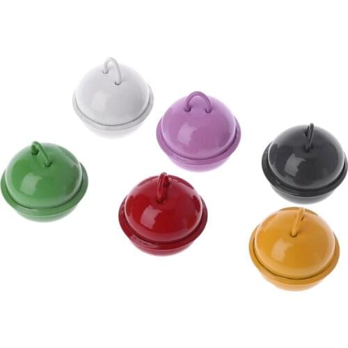 6pcs Fashionable Copper Jingle DIY Charm Bells Pet Dog Cat Collar For Festival Party