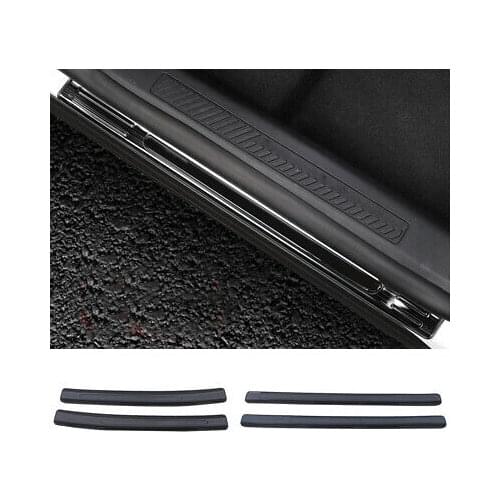 Accessories Steel Black Outer Door Sill Scuff Plate 4pcs For Ford Explorer 2020