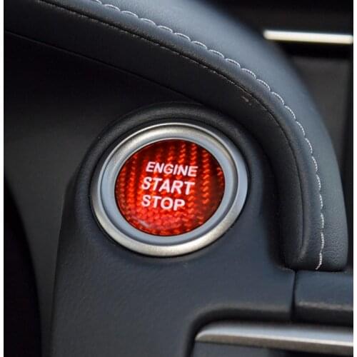 Car Styling Real Carbon Fiber Start Stop Engine Cover For Lexus NX/ES/IS/GS/RX 300 LX 570 Accessories