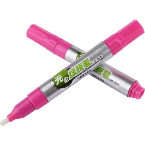 BAOKE Whiteboard pen, MP395 water soluble green board pen, erasable pink, dustless teaching tool, blackboard pen, Mark pen