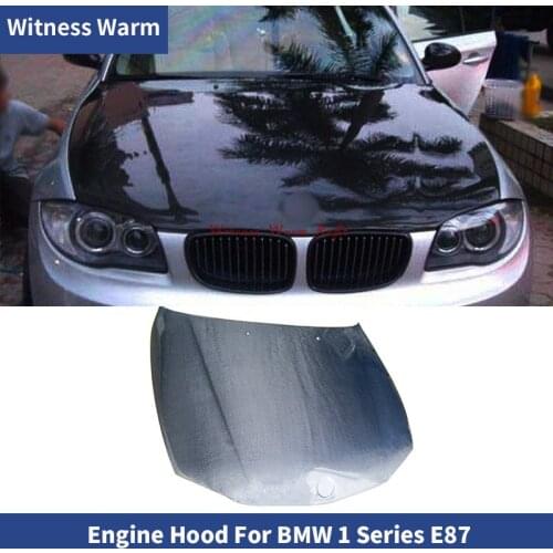 For BMW 1 Series E87 High Quality Carbon Fiber Front Engine Hood Bonnets engine Covers 2004-2011