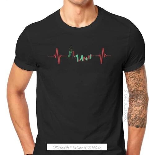 Wallstreetbets Stock And Option Trading Trader Heartbeat Tshirt Graphic Mens Streetwear Tops Plus Size Pure Cotton T Shirt