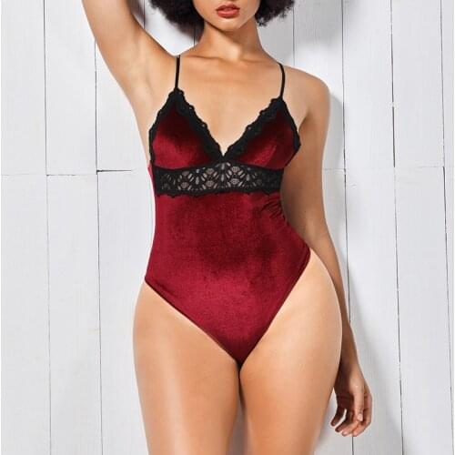 JIAOYIFEN Women's Lace Bodysuit