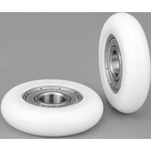 Rowing Machine Wheels 8x40x10mm Round POM Roller For Rower BSR62840-10 Rower Wheel OD 40mm Plastic Coated Bearing Wheels