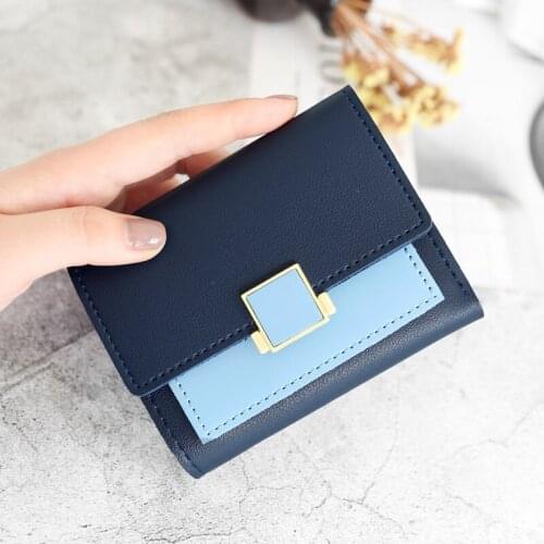 New Luxury Wallet Female Leather Women Leather Purse Plaid Wallet Ladies Hot Change Card Holder Coin Small Purses For Girls