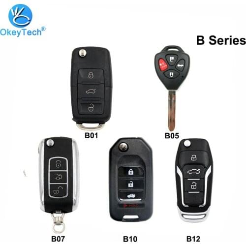 OkeyTech 5pcs/lot B01 B05 B07 B10 B12 KD Remote Control Key for MINI KD900/KD900+/URG200 Key Programmer KEYDIY B Series KD KEY