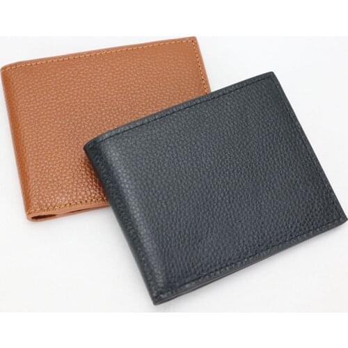 Luxury Designer Genuine Leather Men Coin Wallet Customized Multi-Functional Card Wallet Business Short Purses Credit Card Holder