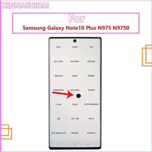 With Defect Note 10+ lcd For SAMSUNG GALAXY Note10 Plus lcd Note 10Plus N975 N9750 Display Touch Digitizer Assemb