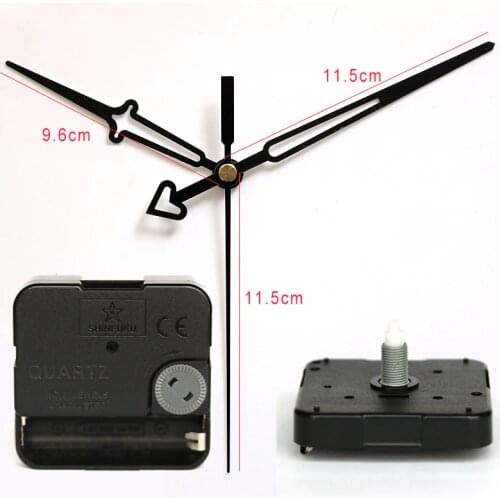 Shinfuku 11.5mm Screw Axis G631 clock mechanism with 10# hands Silent Sweep Quartz Movement Plastic DIY Clock Accessory kits