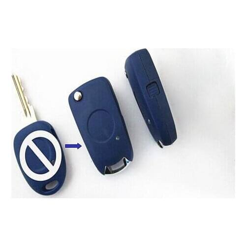 Side 1 Button Replacement Modified Flip Folding Remote Key Shell Case For Fiat Fob Key Blank 20PCS/lot