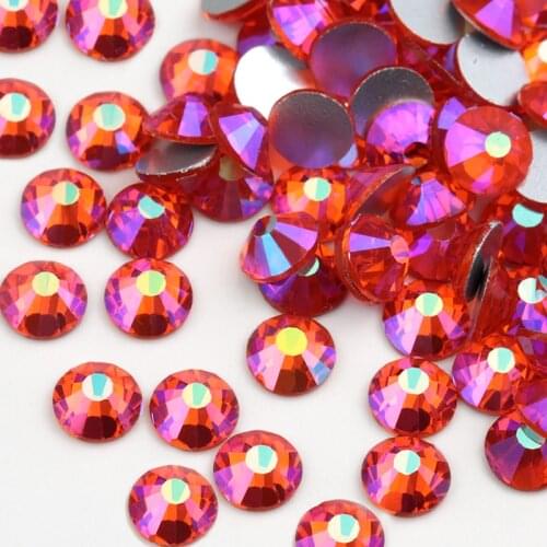 SS3-SS20 Hyacinth AB flat back nail art deco non hotfix rhinestones for Rhinestone & Decoration glue on stone