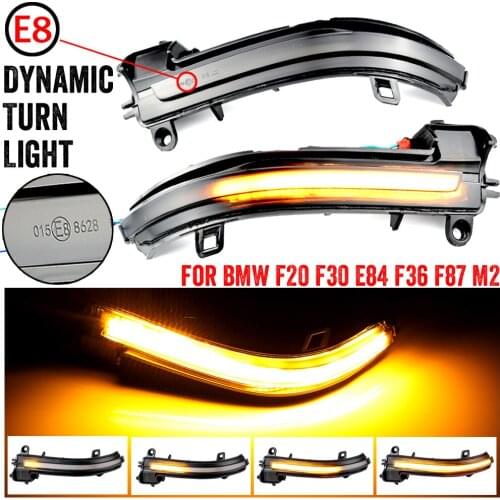 Indicator Blinker Mirror Indicator Dynamic Side Wing LED Turn Signal Light For BMW 1 2 3 4 Series F32 F33 F36 F87 GT X1 E84