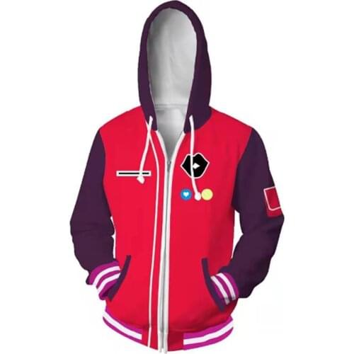 Anime Kawai Rika Costume Hoodie WONDER EGG PRIORITY Cosplay Costume Hoodies 3D Printed Polyester Thin Jacket Uniforms