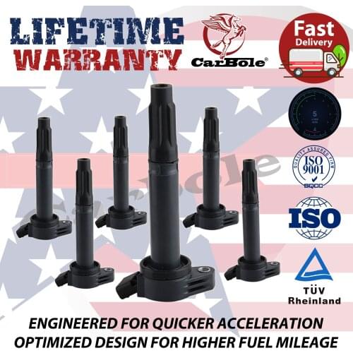 Pack Of 6 Ignition Coil for Toyota Camry Avalon Rav4 Sienna Venza RX350 ES350 UF487 High Performance Coil Car Accessories